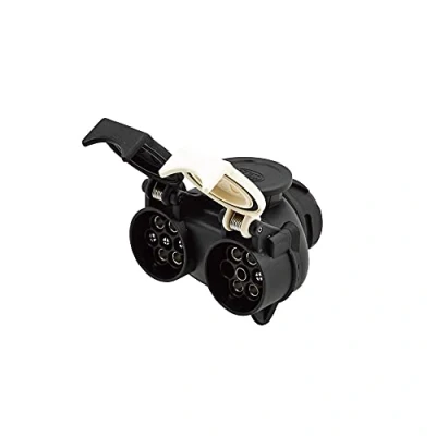 Obrázek HELLA Adapter, Steckdose 12V von 13 polig auf 7 Länge: 89mm Kunststoff schwarz DIN/ISO: 11446 N Typ/1724 Typ/3732 S Typ Menge: 1 8JA 179 368 001
