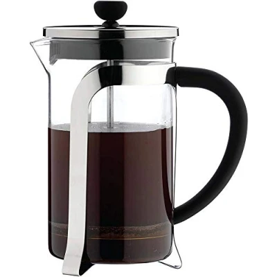 Obrázek Kávovar Café Ole Olé Grunwerg MODE ze skla 800 ml, 6 šálků moka / demitasse KM 08C chrom 32 W 36 l