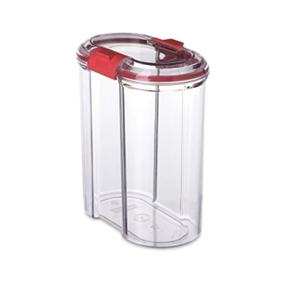 Obrázek Tatay Küchendose mit Sicherheitsverschluss, 1.5L Fassungsvermögen, luftdicht, BPA frei, spülmaschinenfest, transparent. Masse 9 x 15,5 18 cm