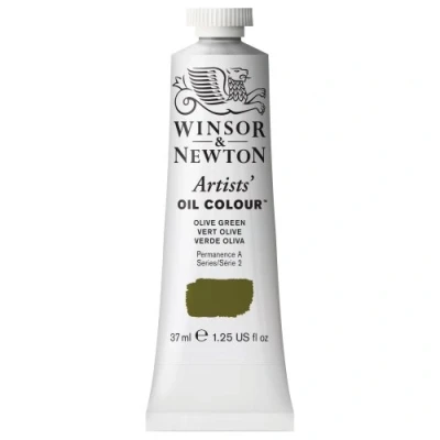 Obrázek Winsor &amp; Newton olejová barva 1214447 Artists 37ml tuba, umělec s nejvyšší možnou pigmentací, světlostálost olivově zelená