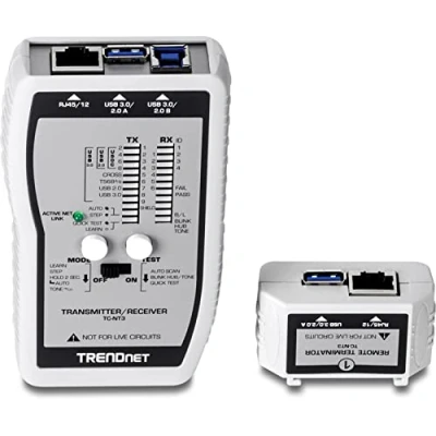 Obrázek TRENDnet TC NT3 VDV a USB kabelový tester, stříbrný