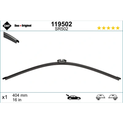 Obrázek Silencio Wiper Rear LHD RHD VR565