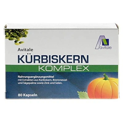 Obrázek Avitale dýně jádro komplex kapsle, 140 kusů, 1 balení (1 x 122 g)
