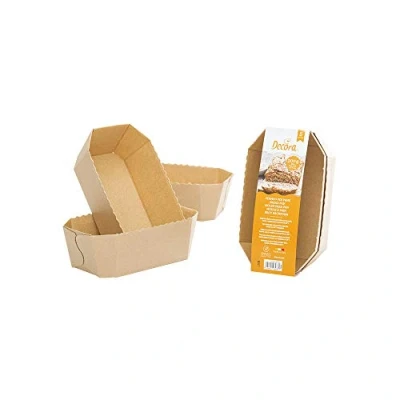 Obrázek DECORA 0320185 BROT PAPIER BACKFORMEN 5TLG 15,3 X 8,8 H 6 CM, 300gr