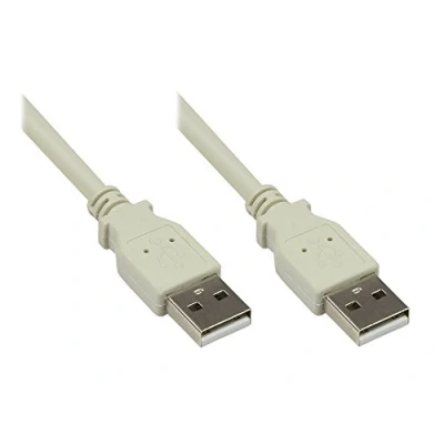 Obrázek Good Connections Připojovací kabel USB 2. 0 konektor a na Stínění fólie flektor, měděná vlákna (OFC) High Speed až 480 Mbit/s šedá, 1 m