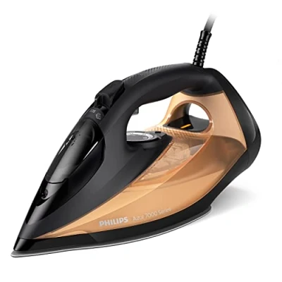 Obrázek Philips 7000 Series napařovací žehlička, konstantní výstup páry 50 g/min, parní ráz 250 g, žehlicí plocha SteamGlide Elite, automatické bezpečnostní vypnutí, DST7040/80