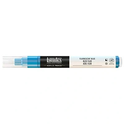 Obrázek Liquitex Profesionální malba akryl zvýrazňovač akrylová barva, modrá fluorescenční, akrylový popisovač 2 4 mm hrot