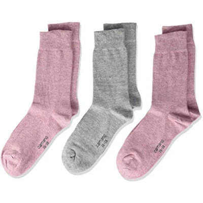 Obrázek Camano Dívčí ponožky (balení 3 ks), Růžová (Chalk Pink Melange 4300)