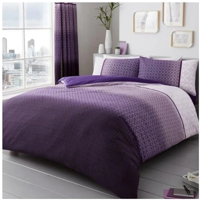 Obrázek GAVENO CAVAILIA Urban Ombre Wende Bettwäsche Set, Polyester Baumwoll Bettwäsche, Lila, Doppelbett