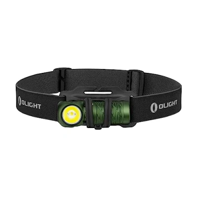 Obrázek OLIGHT Perun 2 Mini LED čelovka 1100 lumenů 150 metrů, USB dobíjecí EDC kapesní svítilna s červeným světlem, 5 světelných režimů vodotěsná čelenkou pro kempování, nouzové případy, studená