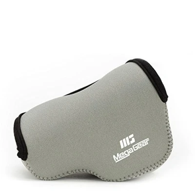 Obrázek MegaGear &quot;Ultra Light&quot; neoprenová brašna na kameru, taška mobilní telefony pro Panasonic Lumix GX850, GX800, DC GF9, GF8, DMC GF7 12 32 mm čočka s karabinovým snadné nošení