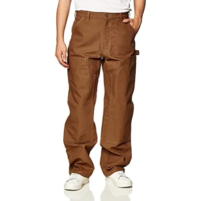 Obrázek Carhartt Pánské Loose Fit Firm Duck pracovní kalhoty se zesílenou přední stranou Pants, Hnědá (carhartt braun)