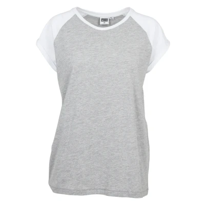 Obrázek Urban Classics Contrast Raglan Triko s potiskem, Ženy, Velikost: XXL, Grey/white