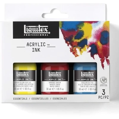 Obrázek Liquitex Profesionální sada akrylových inkoustů 3 barvy x 30 ml