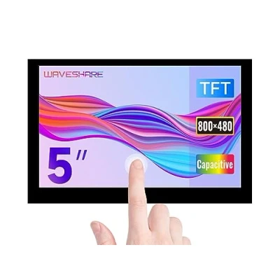 Obrázek Waveshare 5inch kapacita 5 bodů Touch Display Compatible with Raspberry Pi, podpora 800 x 480 Resolution DSI Interface Low Power Consumption 5palcový mini obrazovka