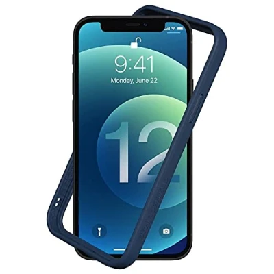 Obrázek RhinoShield Bumper Case kompatibilní s [iPhone 12/12 Pro] CrashGuard NX ochranné pouzdro tlumící nárazy v tenkém designu 3,5 metru ochrana proti pádu námořnická modrá