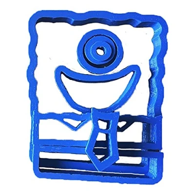 Obrázek Cuticuter Spongebob Schwammkopf Fondant Schneider, blau, 8 x 7 1.5 cm