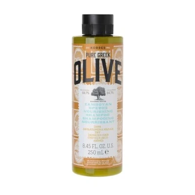 Obrázek KORRES Olivový výživný šampon, s extraktem z olivových listů, pro intenzivní hydrataci, podporuje a posiluje, 250 ml