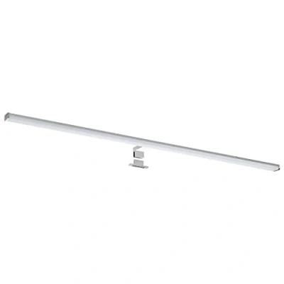 Obrázek SEBSON® LED osvětlení zrcadla 120 cm koupelna IP44 montážní světlo + svítidlo se svorkou, neutrální bílá 4000 K 15 W 1500 lm hliník pro líčení, lampa 1200 x 98 44 mm