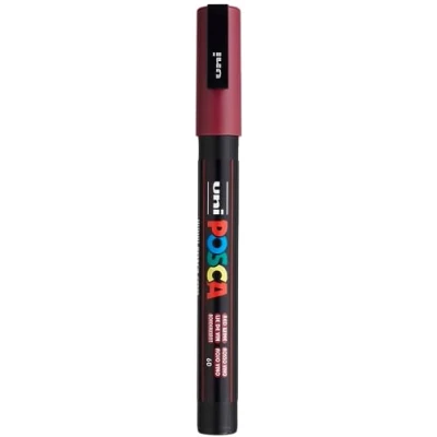 Obrázek uni ball POSCA (186526) zvýrazňovač s jemnou špičkou, vínově červená