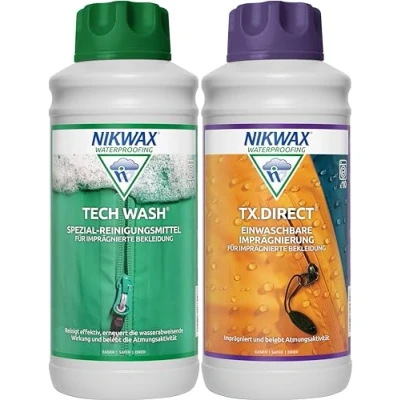 Obrázek Nikwax Prací prostředek na oblečení Tech Wash+TX Direct, 2x1l, transparentní, One size, 303410000