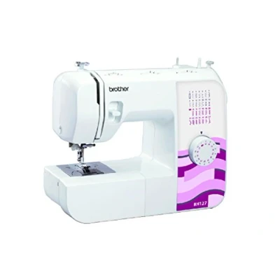 Obrázek BROTHER Machine à coudre mécanique RH 127, 19,4 x 44,4 27 cm, Blanc/Rose/Rouge