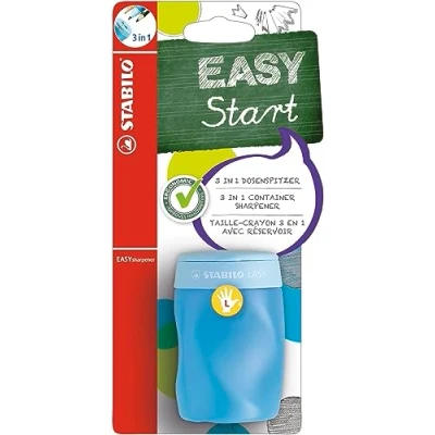 Obrázek Ergonomické ořezávátko pro leváky STABILO EASYsharpener 3 v 1 modré