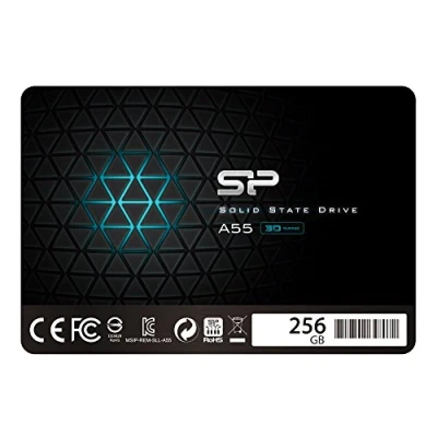 Obrázek Silicon Power SSD 256GB 3D NAND A55 SLC Cache Performance Boost 2,5&quot; SATA III 7 mm (0,28&quot;) interní SSD, pevný disk