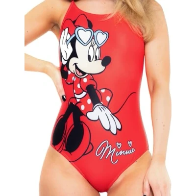 Obrázek Disney plavky pro ženy jednodílné Minnie letní dámské, červená