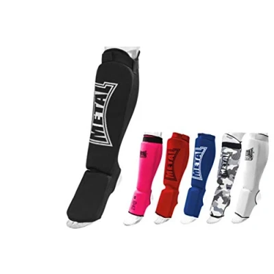 Obrázek Metal Boxe Protège tibias/pieds Bleu Taille M