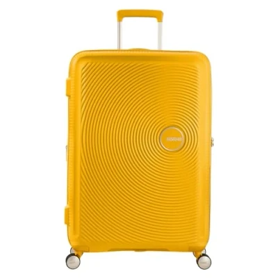 Obrázek American Tourister Soundbox příruční zavazadlo Spinner S možností rozšíření, Žlutá (zlatý žlutý)., (55 cm 41 L)