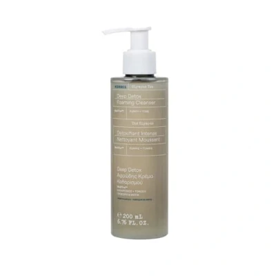Obrázek KORRES Olympus Tea Detox Reinigungscreme für das Gesicht, alle Hauttypen, dermatologisch getestet, vegan, 200 ml
