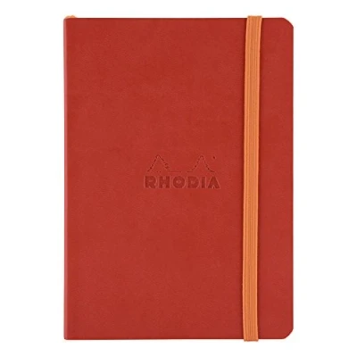 Obrázek Rhodia 117363C poznámkový sešit Rhodiarama s měkkou obálkou, dot grid, 72 listů, 90 g papír v barvě slonoviny, A6 105 x 148 mm, záložka, vnitřní kapsa, 1 kus, moková červená