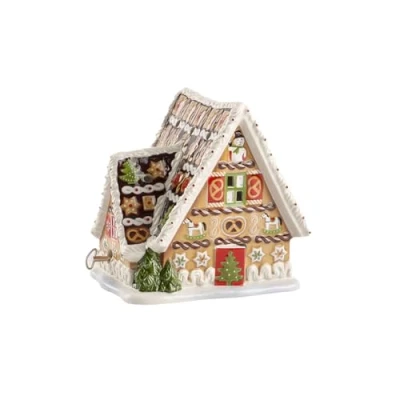 Obrázek Villeroy a Boch Christmas Toys hrací skříňka &quot;Perníkový dům&quot;, porcelán, bílá/béžová