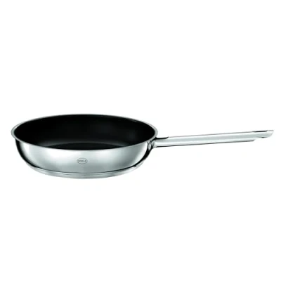 Obrázek RÖSLE Elegance ProCeraPlus, nepřilnavá a robustní Ø 24 cm, odolná vůči teplotám do 260 C, keramická úprava, stříbrná, ušlechtilá ocel 18/10