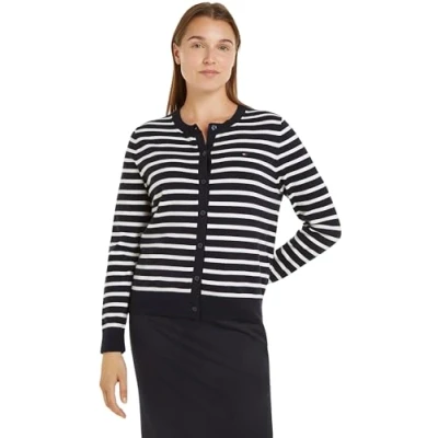 Obrázek Tommy Hilfiger Stitch Kardigan, Ženy, Velikost: Large, Medium grey heather