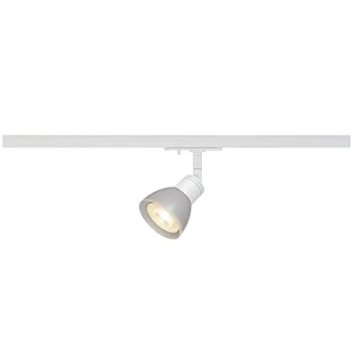 Obrázek SLV LED zářič 1fázový PURIA TRACK otočný a kolejnicový zářič, bod, stropní svítidlo, systém, vnitřní osvětlení, 1P žárovka GU10 QPAR51, bílý