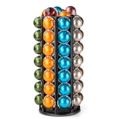 Obrázek Bagoo Držák na kolotoč kávové kapsle pro Nespresso Vertuoline s centrálním uložením další pody Vertuo (56+)