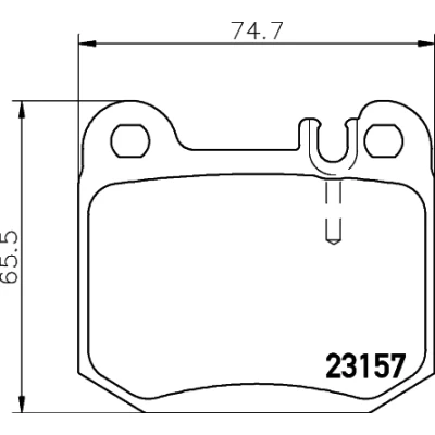 Obrázek HELLA 8DB 355 008 831 sada brzdových destiček, kotoučová brzda