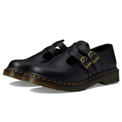 Obrázek Dr. Martens Damen Vegan 8065 Mary Jane Flat, Black Felix Rub Off, 38 EU