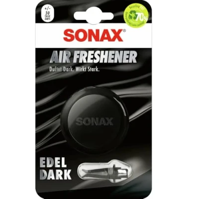 Obrázek SONAX AirFreshener Edeldark (1 kus) Osvěžovač vzduchu s čerstvou vůní a dlouhotrvající pro interiér vozidla č. výr. 03610410