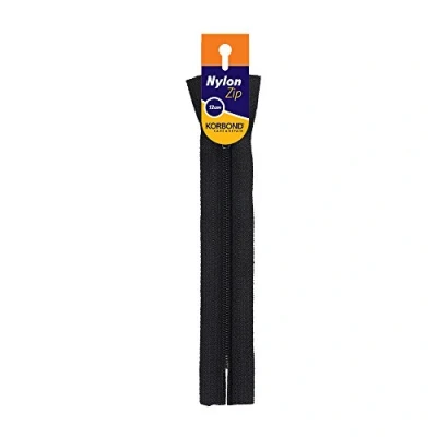Obrázek KORBOND Nylon Reißverschluss, 25 cm, Schwarz