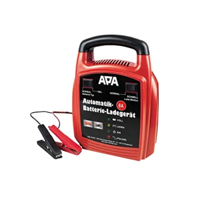 Obrázek APA 16628 automatická nabíječka baterií, automatické pojistky, udržovací režim, 12 V, 8 A