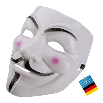 Obrázek GOODS+GADGETS Anonymní Maska V jako pro masku Vendetta Guy Fawkes Halloween karneval