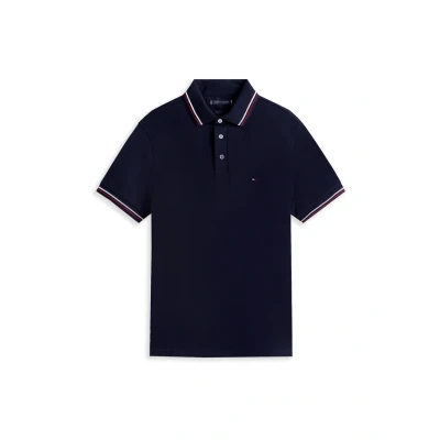 Obrázek Tommy Hilfiger Tipped SLIM FIT Polotričko, Muži, Velikost: Small, Desert sky