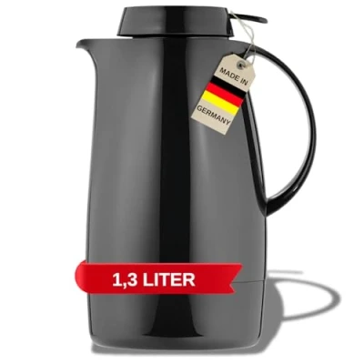 Obrázek Helios Servitherm plastová izolační konvice, černá, 1,3 litru