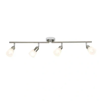 Obrázek BRILLIANT lampa Bethany LED bodová trubice 4 flg železo/chrom/bílá alabaster 4x D45, E14, 4W kapková včetně (450 lm, 2700 K) ramena otočná/otočné hlavy