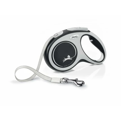 Obrázek Vodítko FLEXI New Comfort (M) pásek černé (5m, do 25kg)