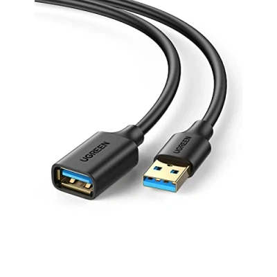 Obrázek UGREEN USB 3.0 prodloužení 5Gbps prodlužovací kabel A konektor na zdířku Extension Cable pro myš, klávesnici, flash disk, čtečka karet, hub, tiskárnu, palubní kameru, kameru atd. (5