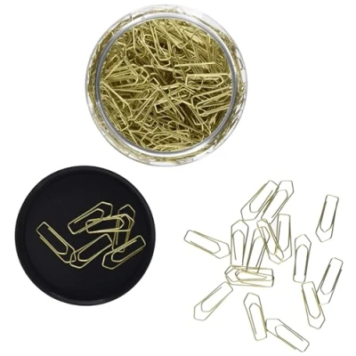 Obrázek Wedo 90115040053 kancelářské sponky kov 26 mm, 400 kusů v praktické dóze, mosaz